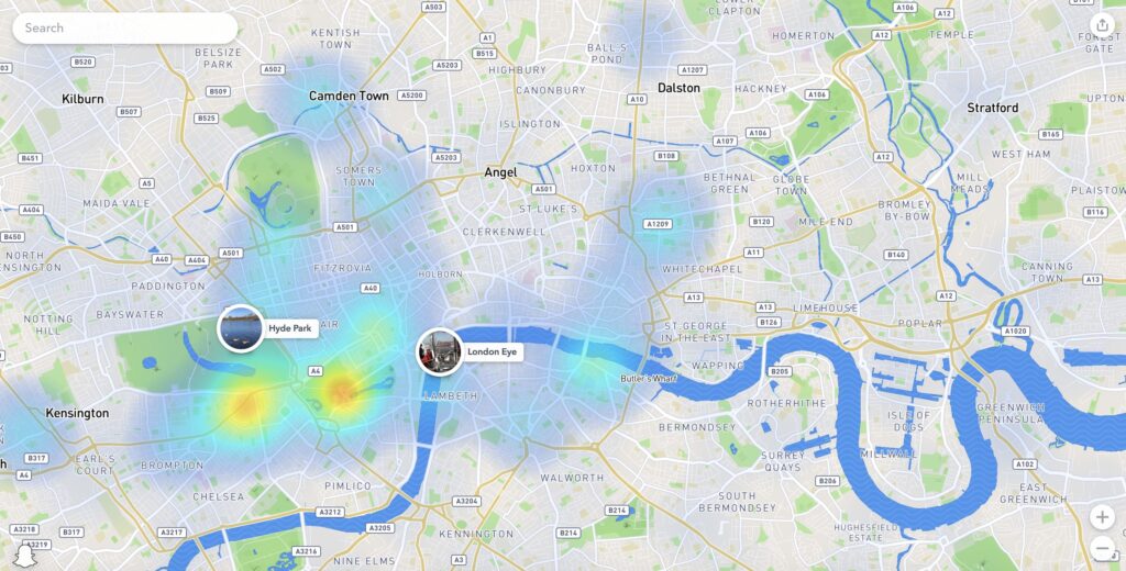 Track a Phone Without a SIM Card with Snapchat map