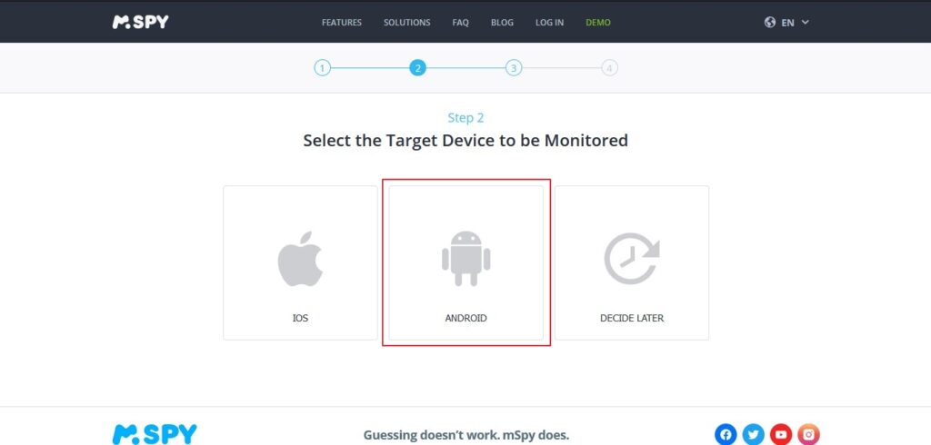 Track an Android Without a SIM Card with mSpy - Step 1