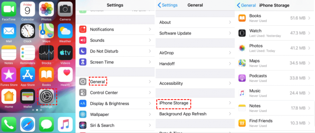 iphone software update stuck solution of free up space