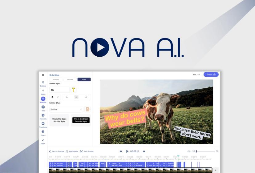 nova AI for Video Creation from Lyrics