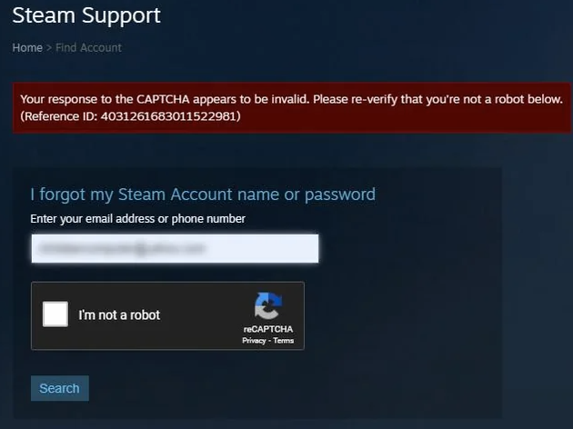 Fix Steam CAPTCHA Not Working